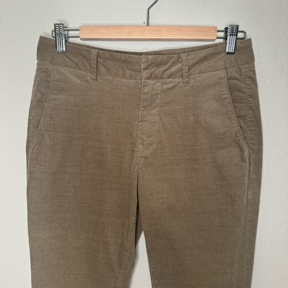 VINCE Corduroy Pants Chinos Ragweed Cords Cropped Tan Classic Size 4 - Picture 7 of 16